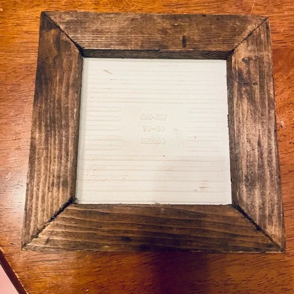 Vintage Wooden Wood Handmade Dal-Tile Hot Plate Footed Trivet ~ Mexico - Picture 4 of 4